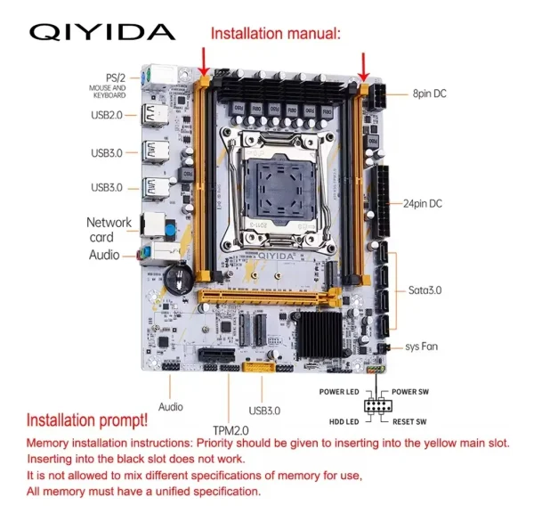 Combo Tarjeta Madre + Procesador Intel E5 2680 + 32GB DDR4